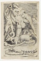 KT 2016 103
<br/>
De verleiding van Amphitrite door Poseidon
<br/>
<em>Meester van de Egmont albums (16de eeuw)</em>